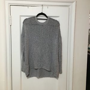 knitted sweater grayish blueish purplish LAST CALL